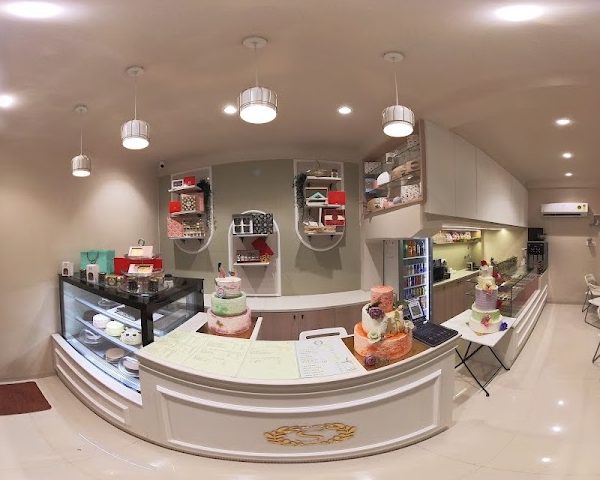 Patisserie interior and counter